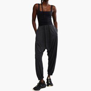 FP Movement by Free People Shiny Happy Black Jumpsuit
